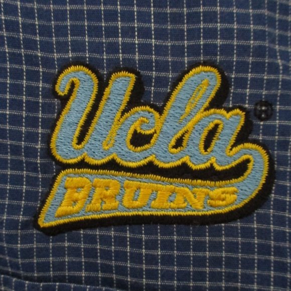 Antigua Mens L/S NCAA UCLA Bruins Blue Button Down Dress Shirt NWT-Size XXL* - Picture 2 of 4